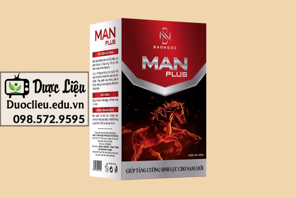 Viên uống Manplus mặt trước