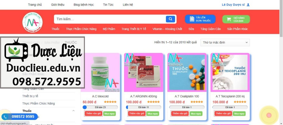 Nhà thuốc Ngọc Anh - nơi phân phối đa dạng các loại thuốc