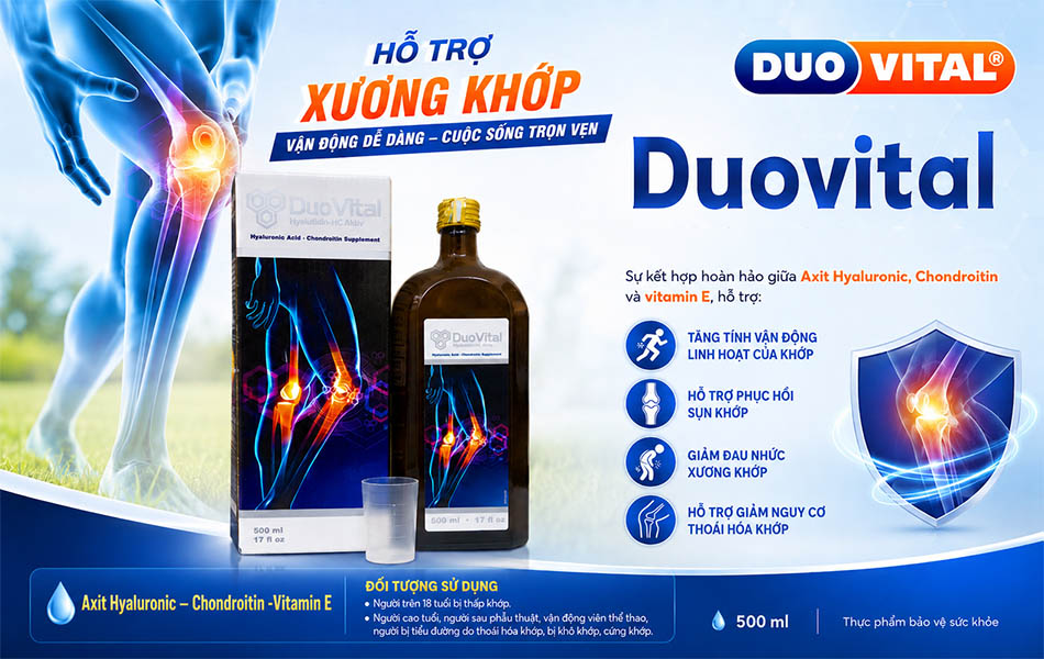 DuoVital - Hỗ trợ giảm đau, bảo vệ xương khớp chắc khỏe